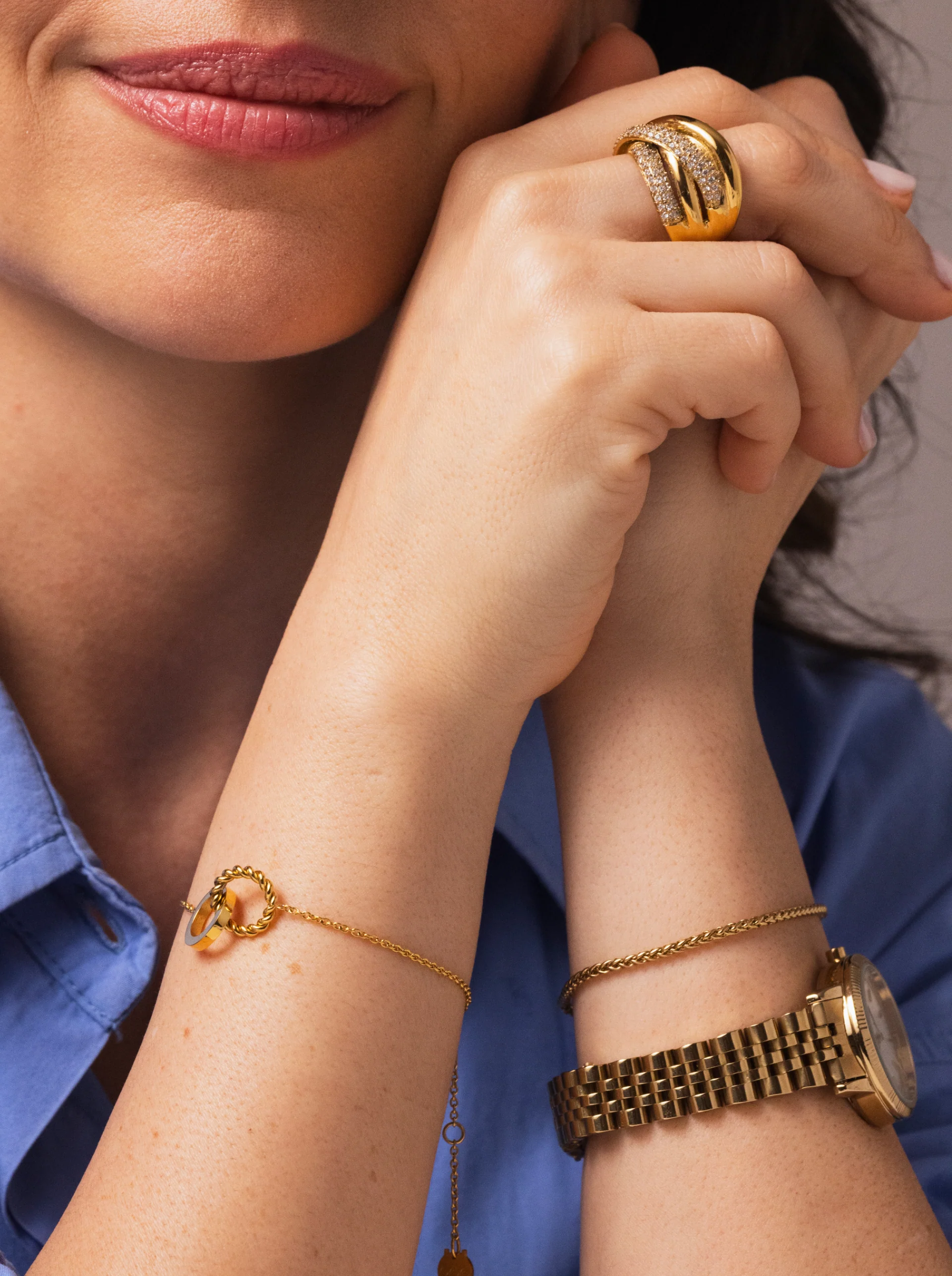 Anel One Bold 02 Gold - Image 2