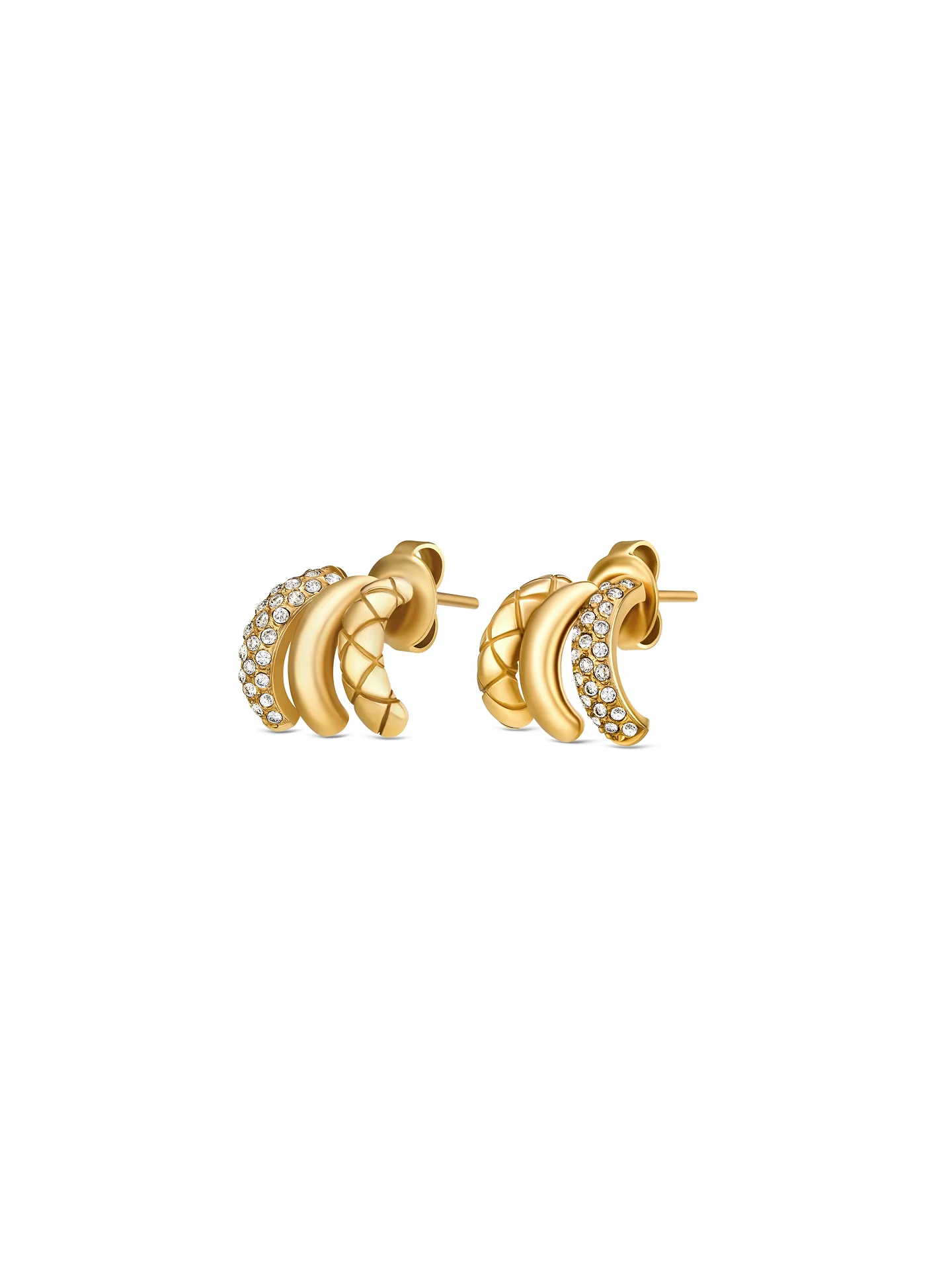 Brincos One Delightful Triple Gold - Image 3