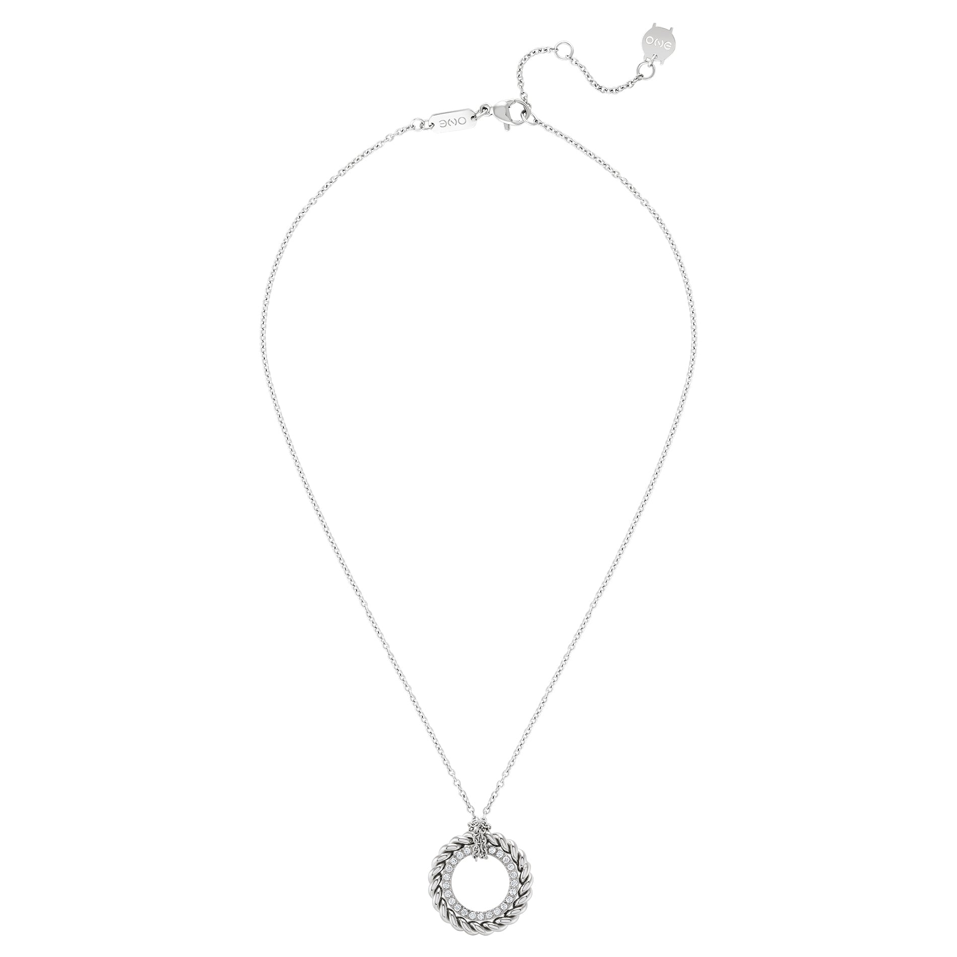 Colar One Silvery Circle