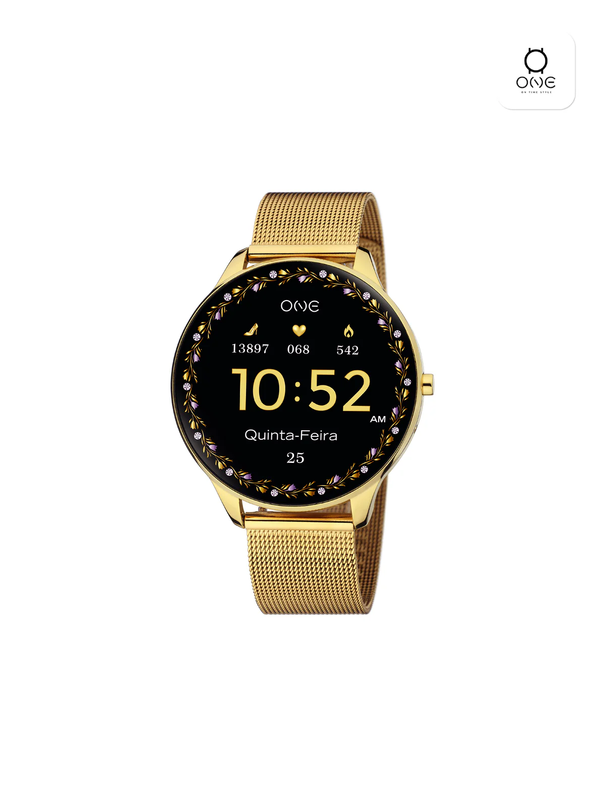 Smartwatch One Slim Gold Mesh - Image 5